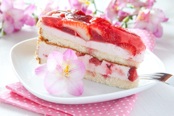 frische Erdbeertorte