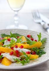 Orange and cheese salad
