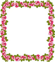 Violets on background.