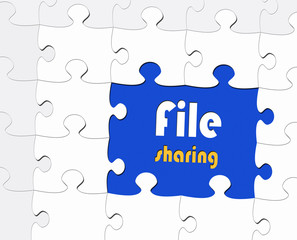 Fototapeta premium file sharing oder filesharing