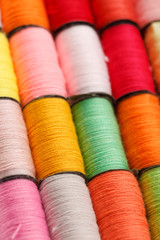 bobbins of lurex thread