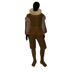 William Shakespeare Illustration Silhouette