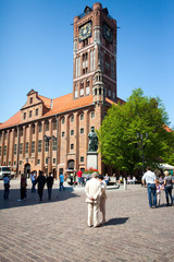 Obraz premium Town Hall-monument unesco in Torun, Poland