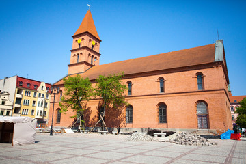 Church of the Holy Trinity in Torun,Poland - obrazy, fototapety, plakaty