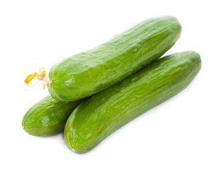 three cucumbers