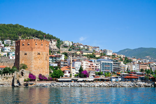 Fortress tower in Alanya