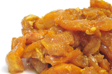 marinated chicken meat