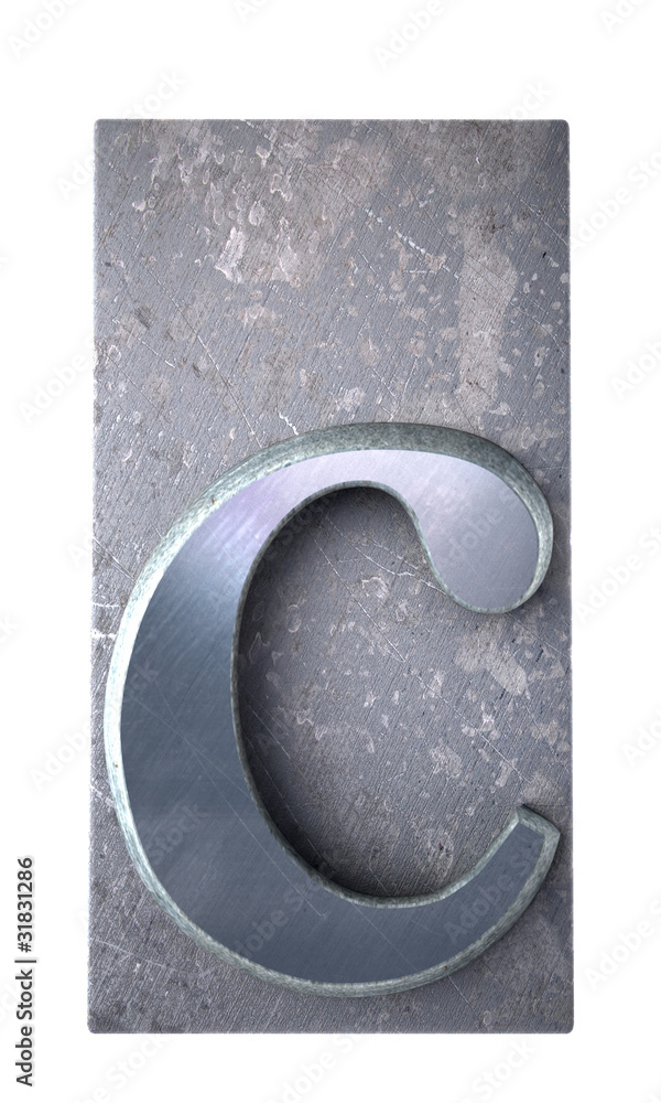 Fototapete typescript c letter