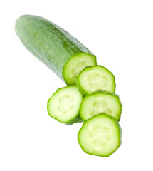 sliced cucumber