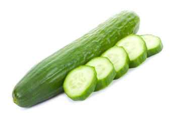sliced cucumber