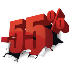 Promotions -55% - obrazy, fototapety, plakaty