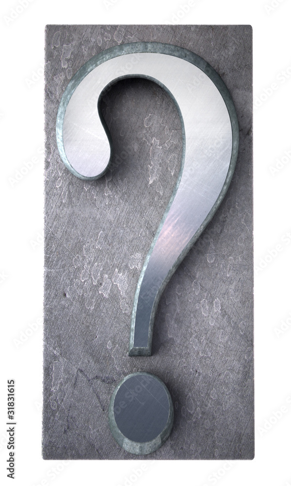 Fototapete typescript question mark