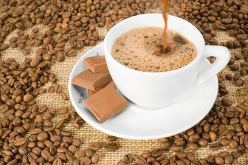 coffee beans and aroma coffee