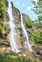 Acquafraggia waterfall in Sondrio