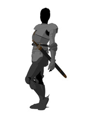 Joan of Arc Illustration Silhouette