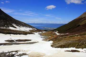 Glaciar Martial y Ushuaia
