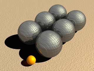 Petanque game balls