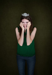 Woman With Crown Cries © Scott Griessel