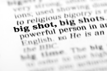 Fototapeta premium big shot (the dictionary project)