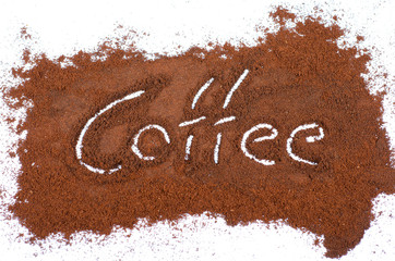 milled coffee sign