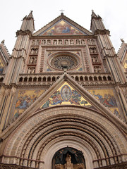 The gothic Orvieto cathedral