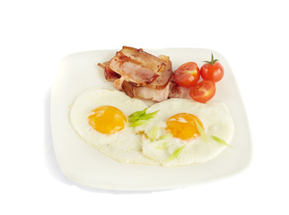 English Breakfast isolated on white background