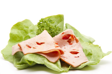 Leberkäse mit Paprika