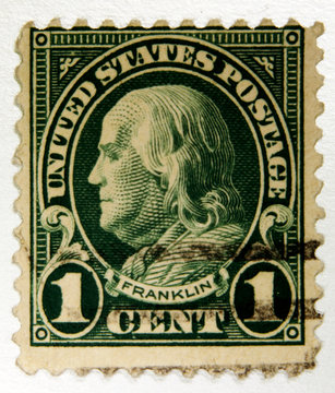 Ben Franklin postage stamp