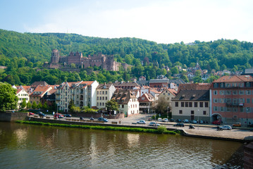 Fototapeta na wymiar Heidelberg stare miasto i zamek