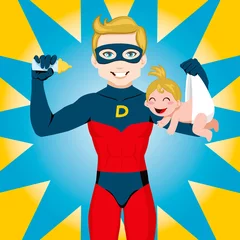 Wall murals Superheroes Super Hero Dad