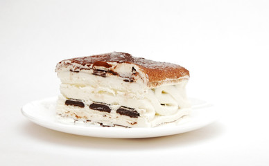 ice cream on white plate
