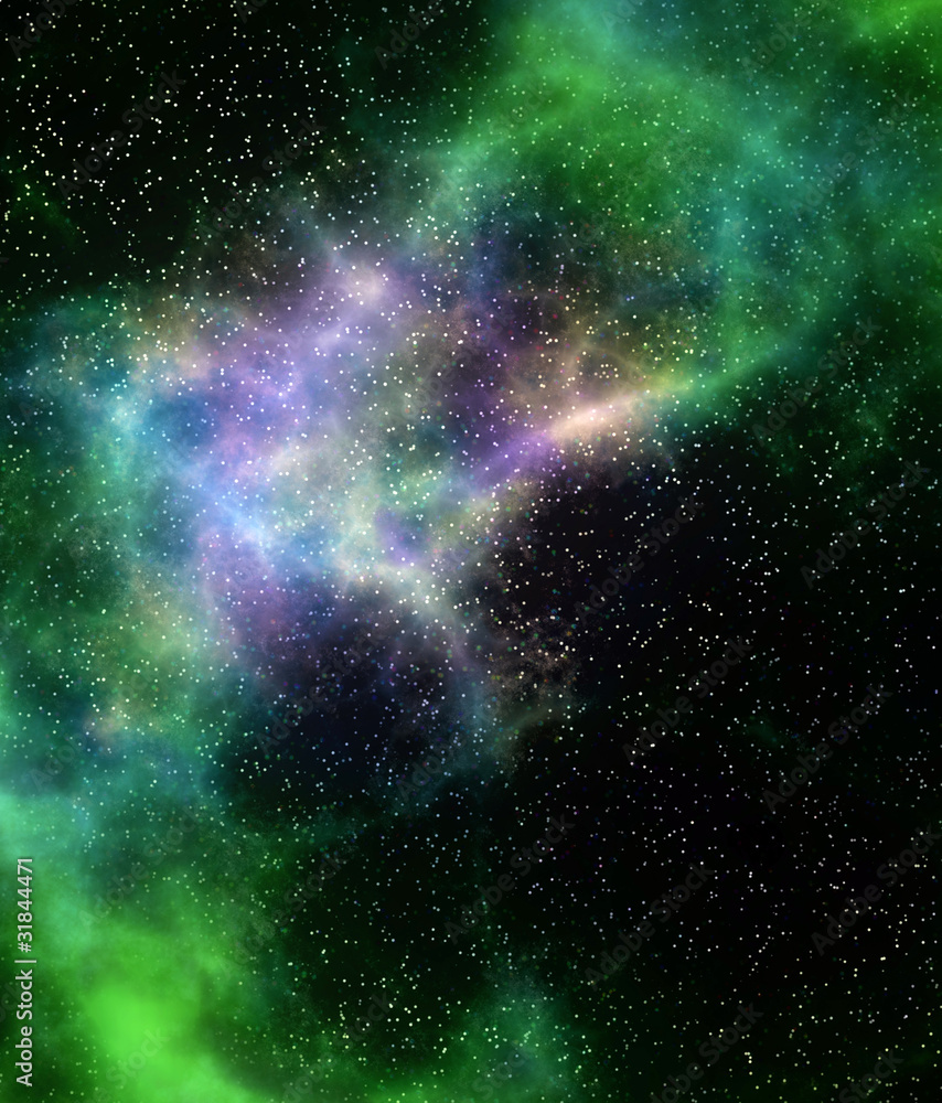 Canvas Prints outer space cloud nebula and stars