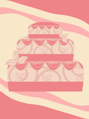 Wedding cake card