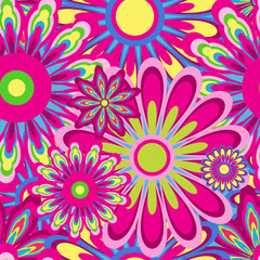 Flower pattern seamless background