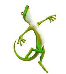 gecko free white background