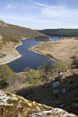 Pen y Garreg reservoir in the Elan Valley, Wales.