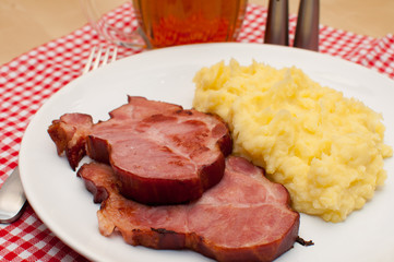 Smoked Pork Meat With Potato Purée