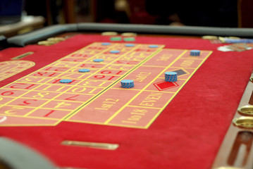 Fototapeta premium casino red table with numbers