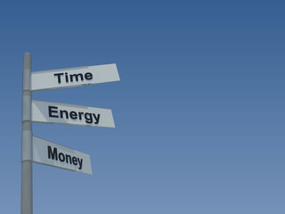 Time, Energy, Money