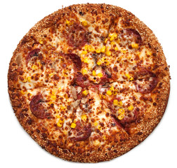 pizza isolated on white