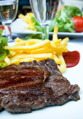 juicy steak beef
