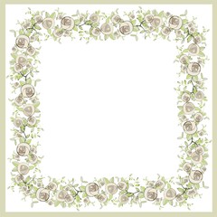 Greeting card with rose.