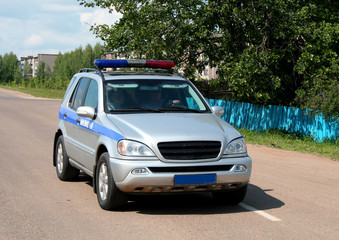 Obraz na płótnie Canvas Samochód policyjny
