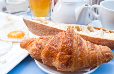 Breakfast with coffee