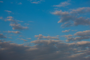 Blue sky with clouds