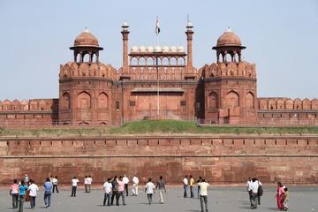 Foto auf Alu-Dibond  Künstlerisches Denkmal Red Fort - Delhi