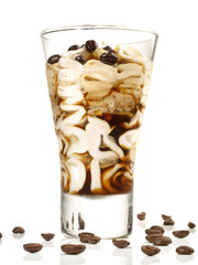 Kaffee-Eis im Glas