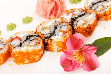sushi on the plate