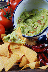 guacamole e nachos