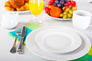 Breakfast table